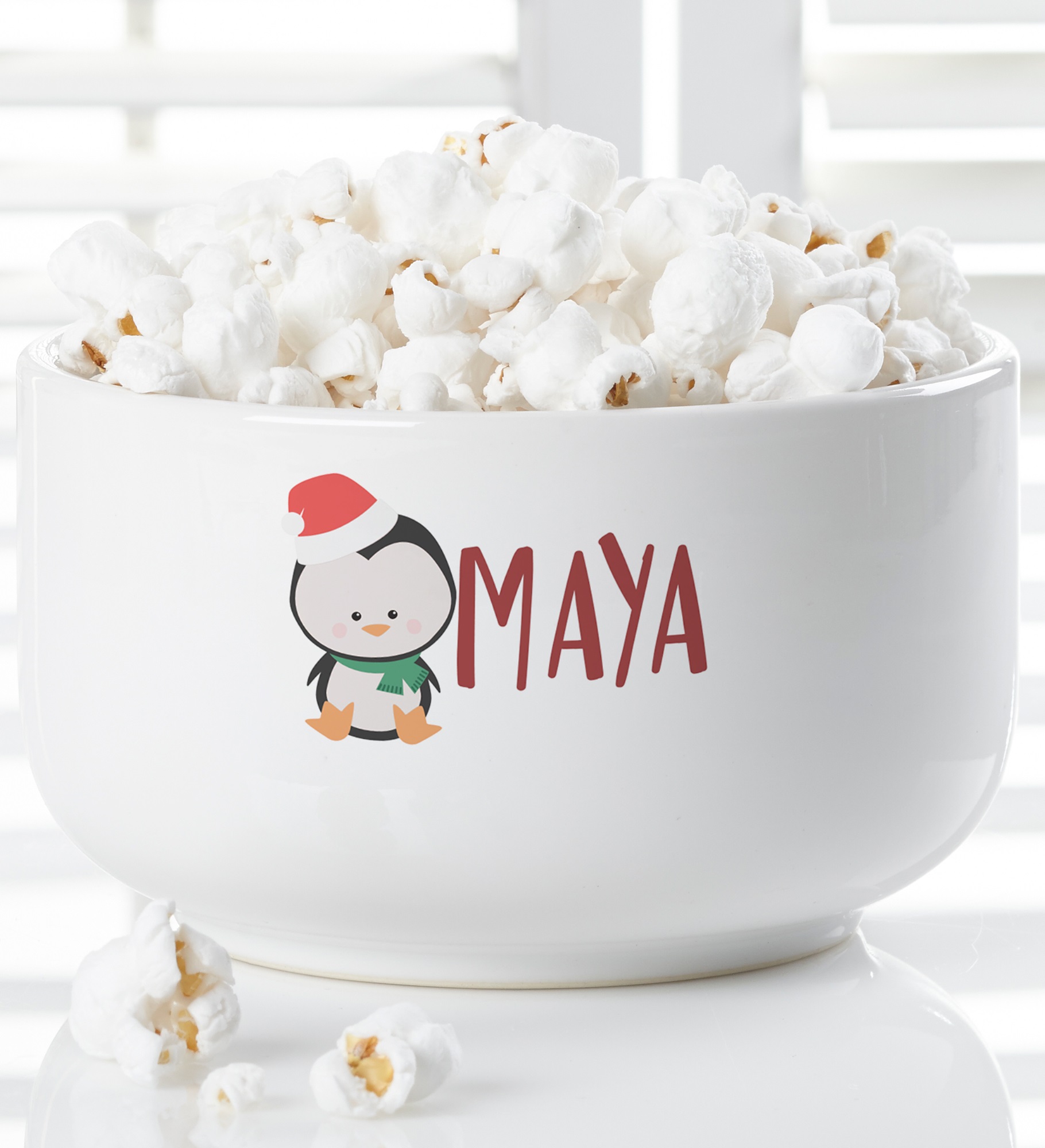 Holly Jolly Characters Personalized 14 oz. Snack Bowl